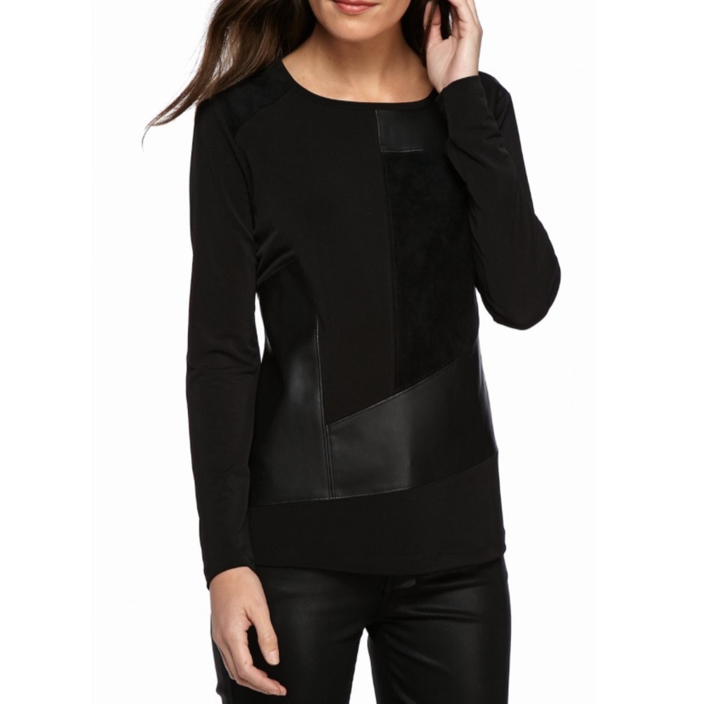 Calvin Klein mixed media top